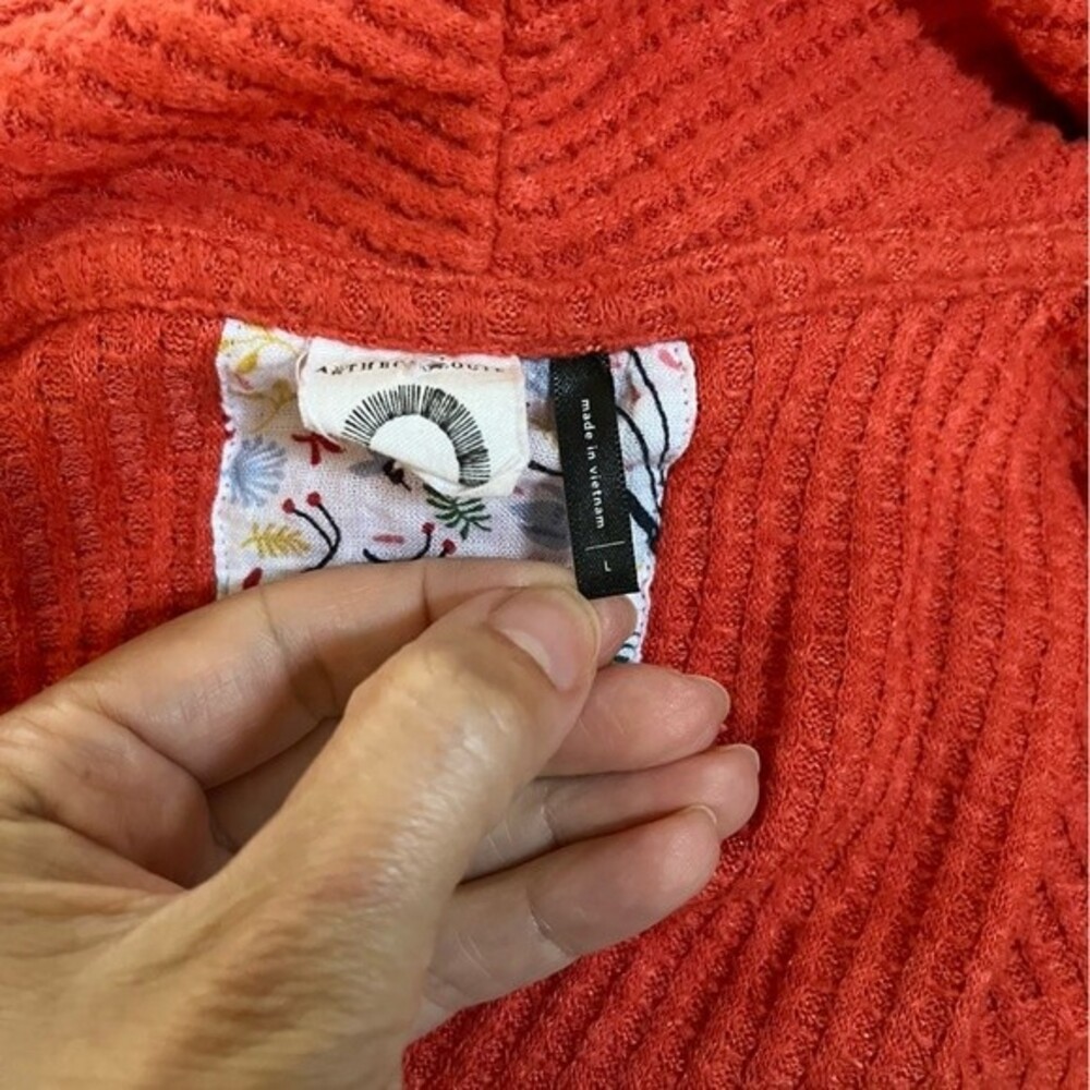 Anthropologie Akemi + Kin Woodruff Sweater in Orange L NWOT - Picture 6 of 9